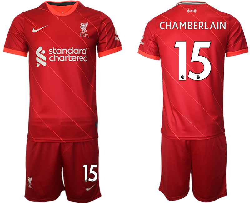 Men 2021-2022 Club Liverpool home red #15 Soccer Jersey